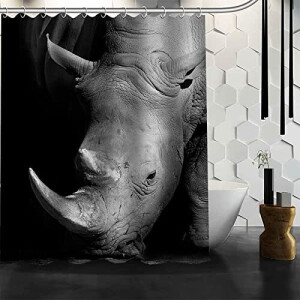 Rideau de douche Rhinocéros 120x180 cm