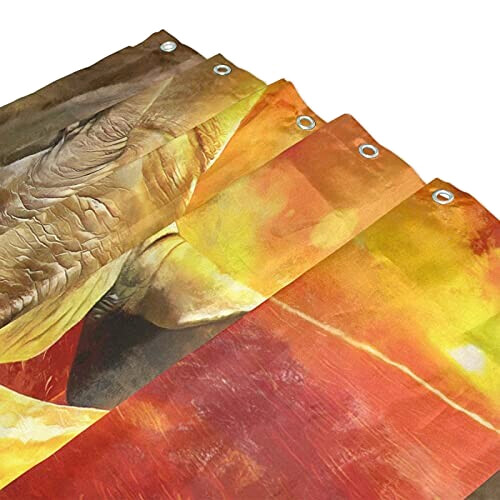 Rideau de douche Rhinocéros multicolore 150x180 cm variant 1 