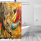 Rideau de douche Rhinocéros multicolore 150x180 cm - miniature variant 1