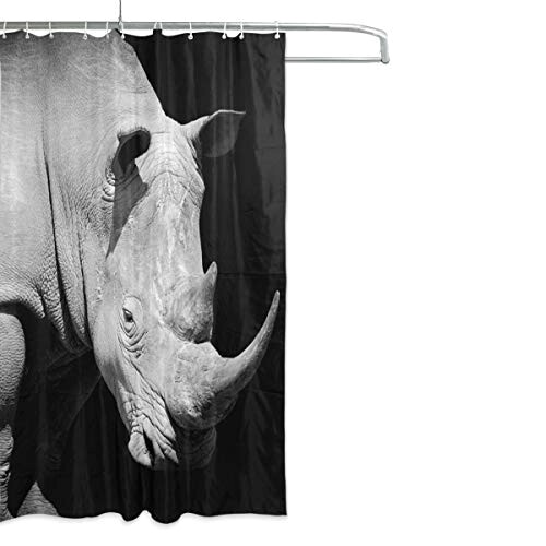 Rideau de douche Rhinocéros multicolore 152x183 cm variant 0 