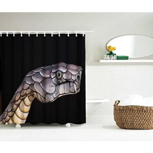 Rideau de douche Serpent noir 200x240 cm