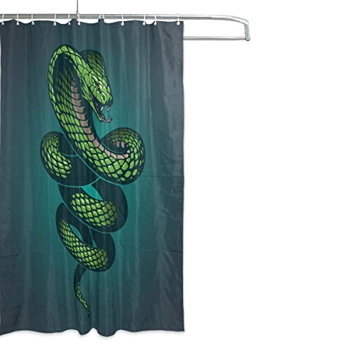 Rideau de douche Serpent multicolore 167.6x182.9 cm variant 0 