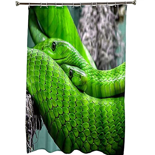 Rideau de douche Serpent vert 90x180 cm variant 4 