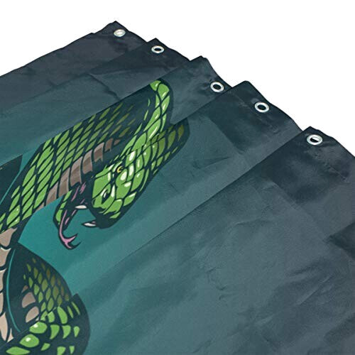 Rideau de douche Serpent multicolore 180x180 cm variant 1 