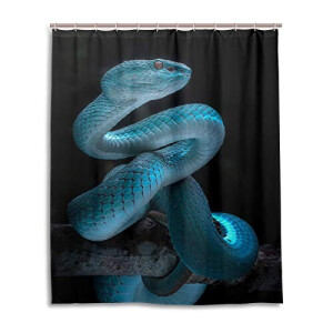 Rideau de douche Serpent multicolore 152.4x182.9 cm