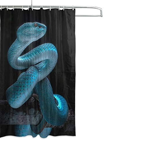 Rideau de douche Serpent multicolore 152.4x182.9 cm variant 0 