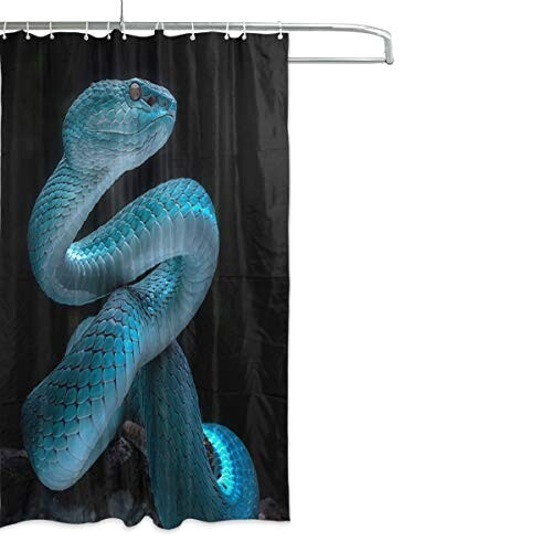 Rideau de douche Serpent multicolore 167.6x182.9 cm variant 0 