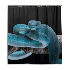 Rideau de douche Serpent multicolore 167.6x182.9 cm