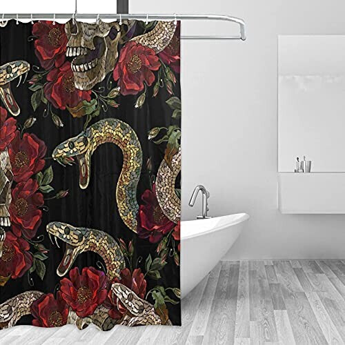 Rideau de douche Serpent 152x183 cm variant 1 