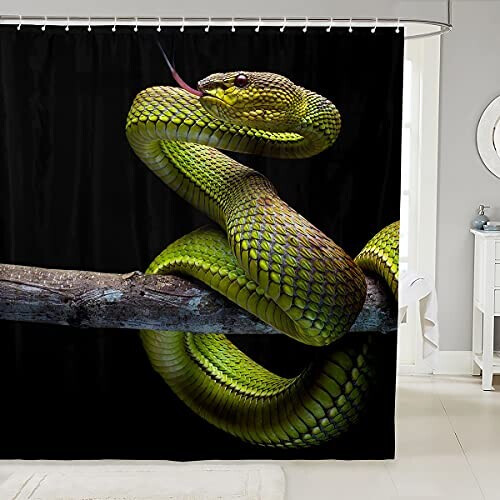 Rideau de douche Serpent multicolore