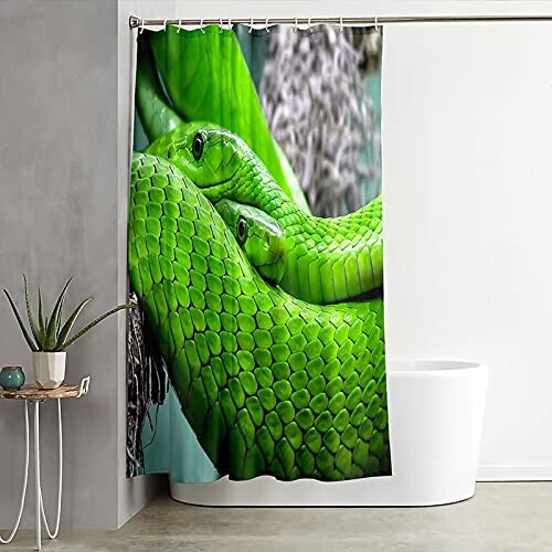 Rideau de douche Serpent vert 150x200 cm variant 0 