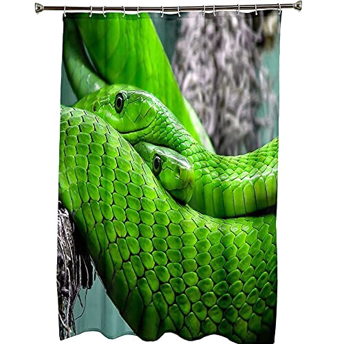 Rideau de douche Serpent vert 150x200 cm variant 4 
