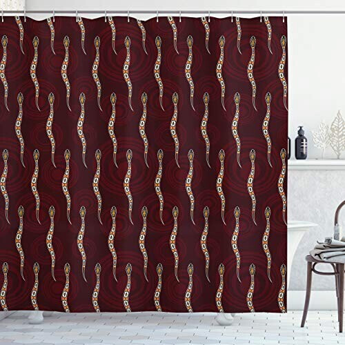 Rideau de douche Serpent foncé fuchsia multicouleur 175x200 cm