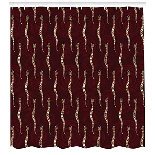 Rideau de douche Serpent foncé fuchsia multicouleur 175x200 cm variant 0 