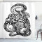 Rideau de douche Serpent noir et blanc 175x200 cm - miniature