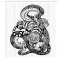 Rideau de douche Serpent noir et blanc 175x200 cm - miniature variant 1