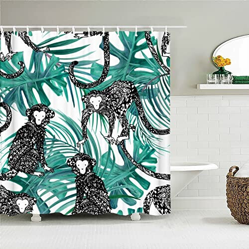 Rideau de douche Singe 120x180 cm