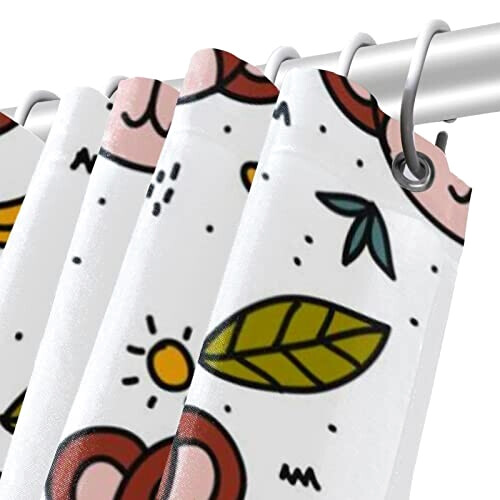 Rideau de douche Singe multicolore 152.4x182.9 cm variant 3 