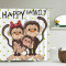 Rideau de douche Singe yl - miniature