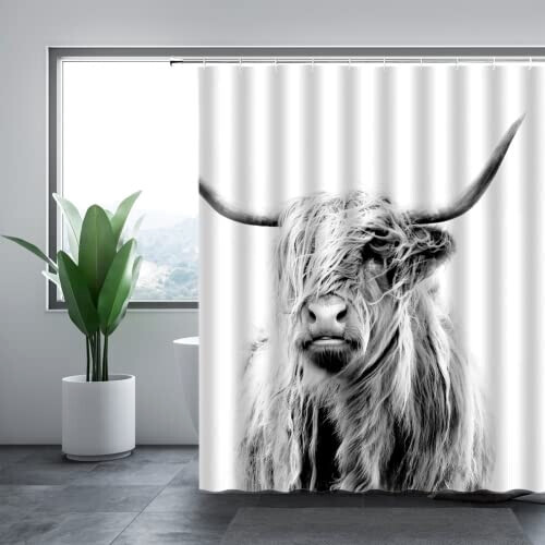 Rideau de douche Taureau 120x200 cm