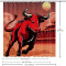 Rideau de douche Taureau multicolore 152.4x182.9 cm - miniature variant 5