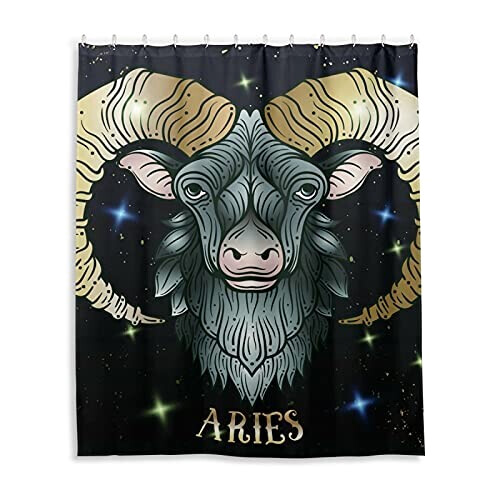 Rideau de douche Taureau multicolore 150x180 cm
