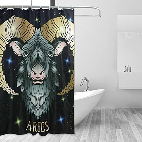 Rideau de douche Taureau multicolore 150x180 cm variant 0 