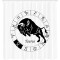 Rideau de douche Taureau constellation 80x180 cm - miniature