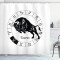 Rideau de douche Taureau constellation 80x180 cm - miniature variant 1