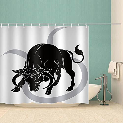 Rideau de douche Taureau 150x180 cm variant 3 