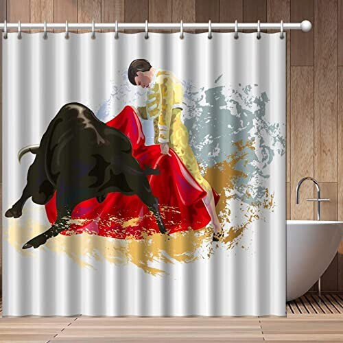 Rideau de douche Taureau 100x180 cm