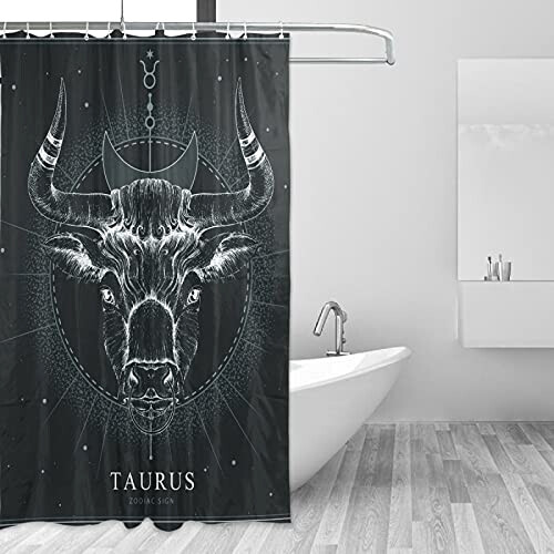 Rideau de douche Taureau multicolore 150x180 cm variant 0 