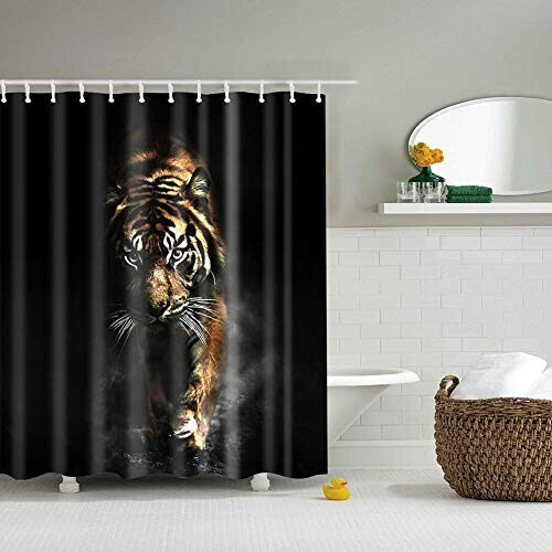 Rideau de douche Tigre 178x178 cm