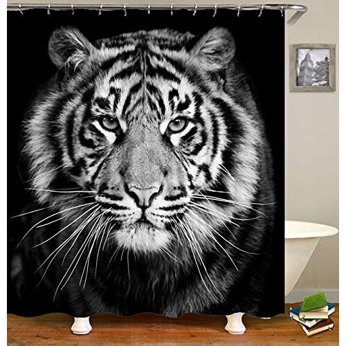 Rideau de douche Tigre noir 90x180 cm variant 0 