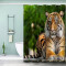 Rideau de douche Tigre couleur 180x180 cm - miniature