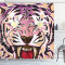 Rideau de douche Tigre multicolore 175x200 cm - miniature