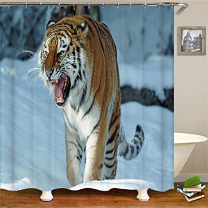 Rideau de douche Tigre animal 200x180 cm