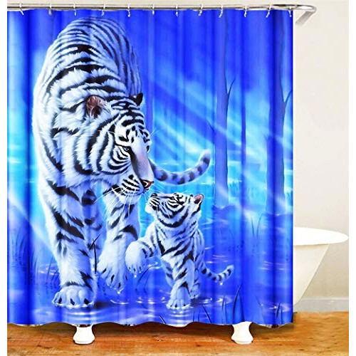 Rideau de douche Tigre 180x200 cm
