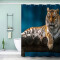 Rideau de douche Tigre couleur 180x180 cm - miniature