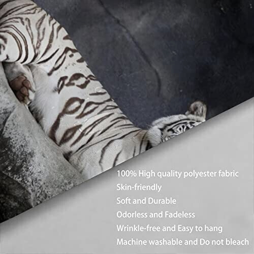 Rideau de douche Tigre couleur 180x180 cm variant 3 