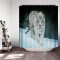 Rideau de douche Tigre blanc 90x180 cm - miniature
