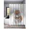 Rideau de douche Tigre gris x200 cm - miniature