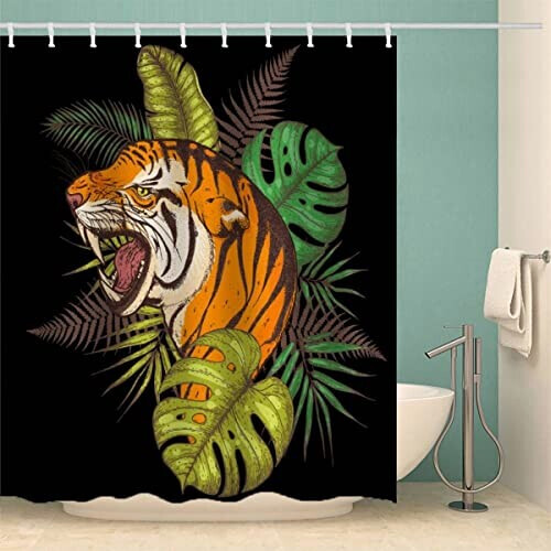 Rideau de douche Tigre couleur 120x180 cm variant 0 