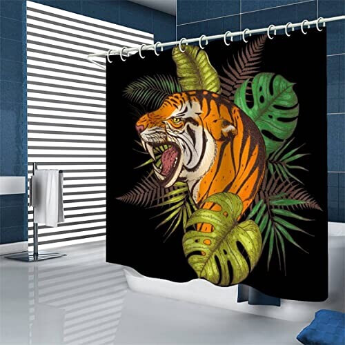 Rideau de douche Tigre couleur 120x180 cm variant 1 