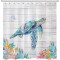 Rideau de douche Tortue de mer 120x200 cm - miniature