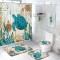 Rideau de douche Tortue bleu - miniature
