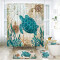 Rideau de douche Tortue bleu - miniature variant 1