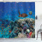 Rideau de douche Tortue multicolore 175x220 cm - miniature