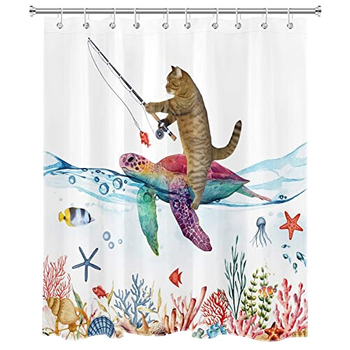 Rideau de douche Tortue multi 150x200 cm variant 0 