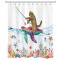 Rideau de douche Tortue multi 150x200 cm - miniature variant 1